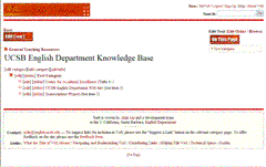 Edit Text Screen for Dept. Knowledge Base